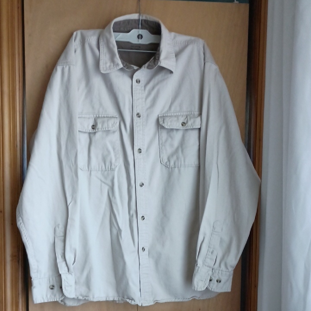 Faded Glory Men's Light Tan Shirt Jacket